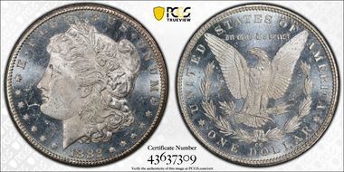 1882-CC $1 MS63PL