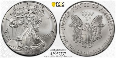 2016-W $1 Burnished Silver Eagle 30th Anniversary Lettered Edge SP68