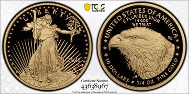 2021-W $10 Gold Eagle - Type 2 First Strike PR70DCAM