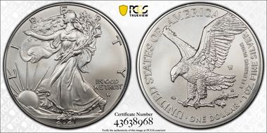 2021-W $1 Burnished Silver Eagle-Type 2 First Strike SP70