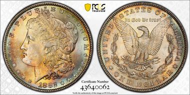 1882 $1 MS64