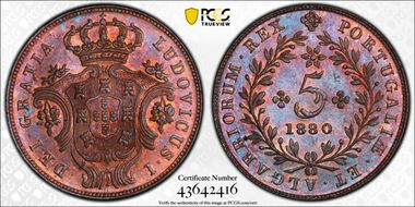 1880 5 R MS64BN