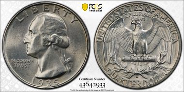 1935-D 25C MS64