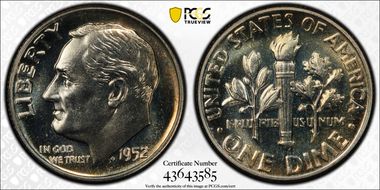1952 10C PR67