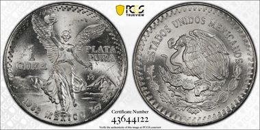 1982-Mo Onza Libertad Ag - DDO MS66