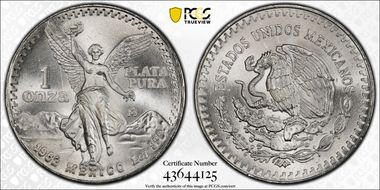 1982-Mo Onza Libertad Ag - DDO MS67