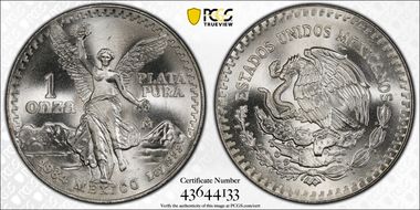 1984-Mo Onza Libertad Ag MS68