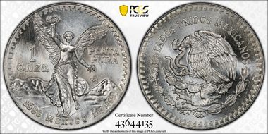 1986-Mo Onza Libertad Ag MS67