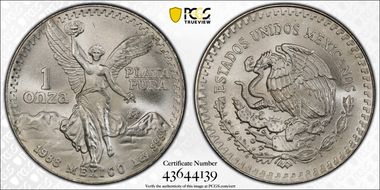 1988-Mo Onza Libertad Ag MS67