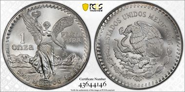 1990-Mo Onza Libertad Ag MS68