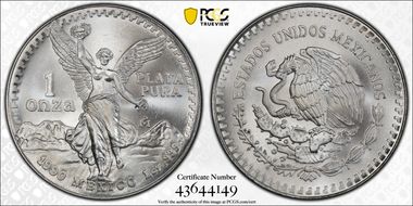 1990-Mo Onza Libertad Ag MS68