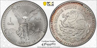 1993-Mo Onza Libertad Ag MS69