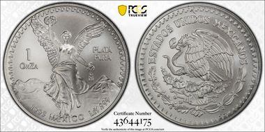 1993-Mo Onza Libertad Ag MS69