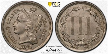 1874 3CN MS63