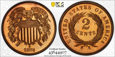1873 2C Closed 3 PR66CAM