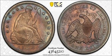 1872 $1 MS65