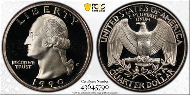 1990-S 25C DDO FS-101 PR69DCAM