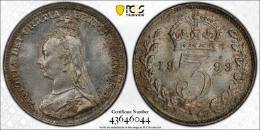 1893 3D S-3931 Jubilee Head MS64