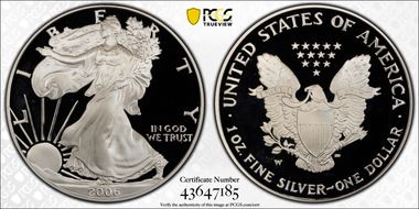 2006-W $1 Silver Eagle PR68DCAM