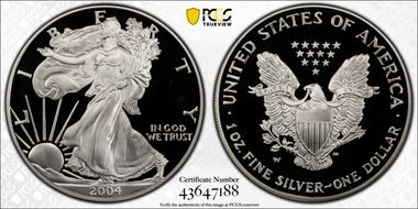 2004-W $1 Silver Eagle PR68DCAM