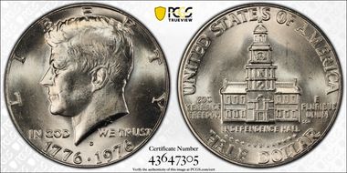 1976-D 50C Clad MS65