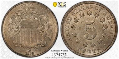 1868 5C AU55
