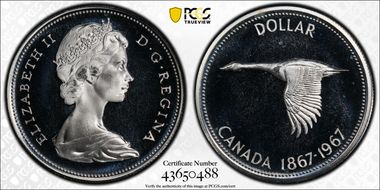 1967 S$1 PL68DCAM