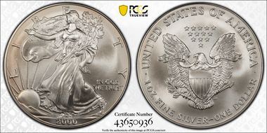 2000 $1 Millennium Set MS69