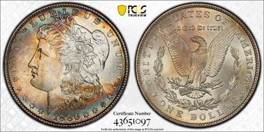 1886 $1 MS63
