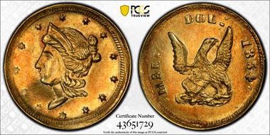 1854 G50C BG-436 Eagle MS62