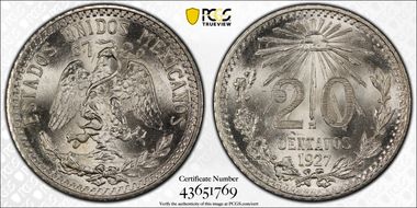 1927-M 20C MS66