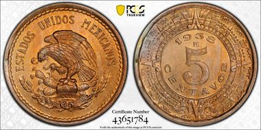 1938-M 5C MS65