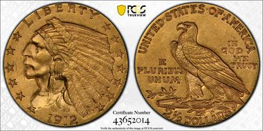 1912 $2.50 MS61