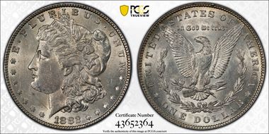 1882 $1 AU55