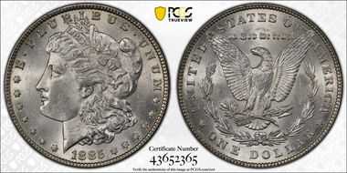 1885 $1 MS62