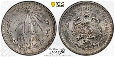 1934-M 10C MS66