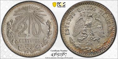 1937-M 20C KM-438 MS65