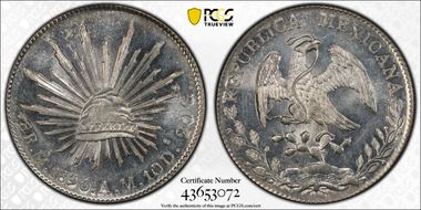 1890-Mo AM 8 R Mo76 MS63