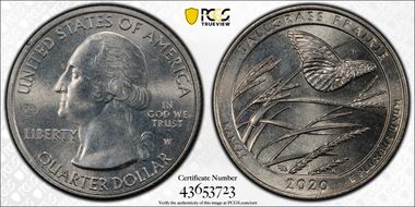 2020-W 25C Tallgrass Prairie NP V75 MS63