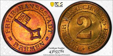 (c.1924) 2 Pfg Funck-634.1 Notgeld MS64