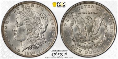 1884-O $1 MS64