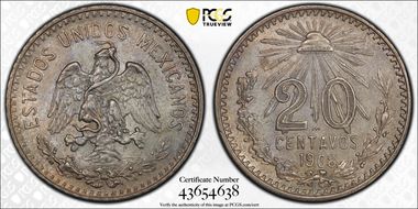 1908-M 20C MS63
