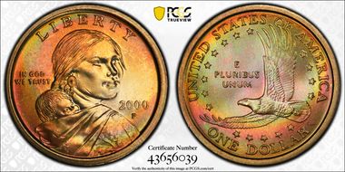 2000-P SAC$1 MS66