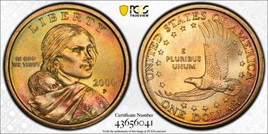 2000-P SAC$1 MS67