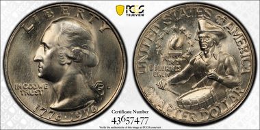 1976-D 25C Clad MS67