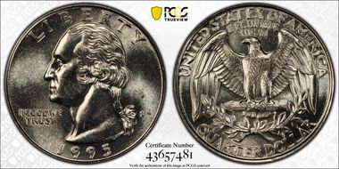 1995-P 25C MS67