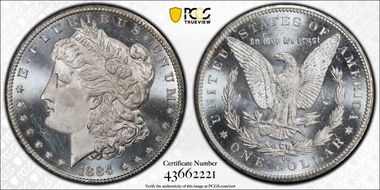 1884-CC $1 MS63PL