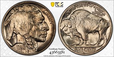 1929-D 5C MS64