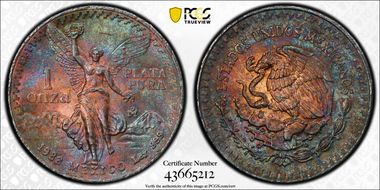 1982-Mo Onza Libertad Ag MS67