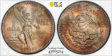 1984-Mo Onza Libertad Ag MS67